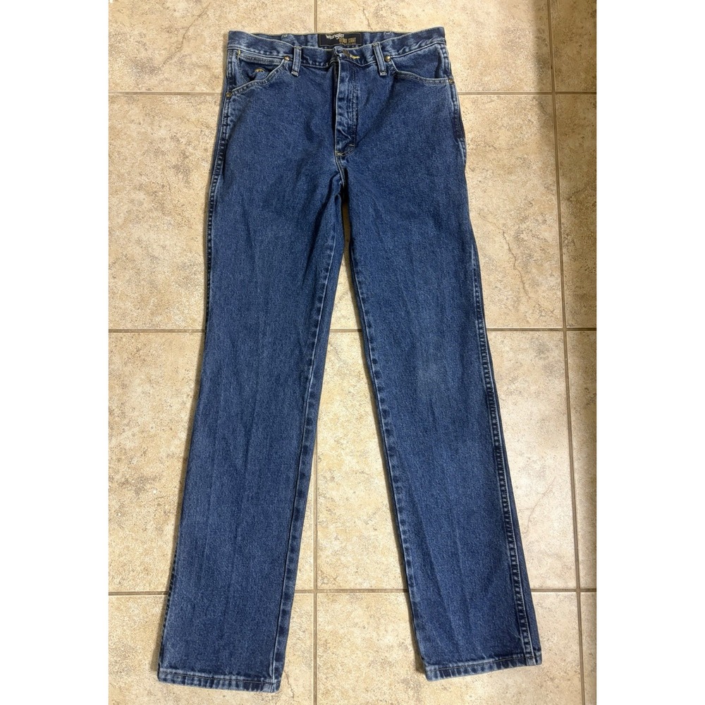 Wrangler George Strait Cowboy Cut Slim Fit Jeans Men's 32x34 Blue Denim Western